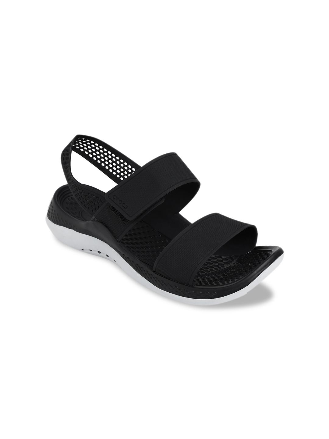 Literide Crocs Slides For Women Buy Crocs Women Black Grey