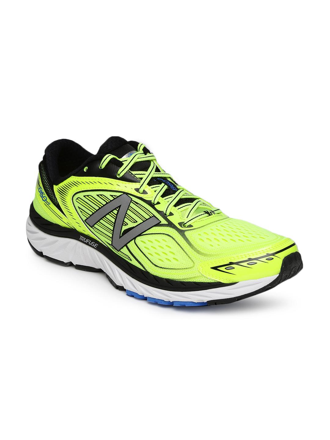 Buy New Balance Men Fluorescent Green 860 Running Shoes - Sports