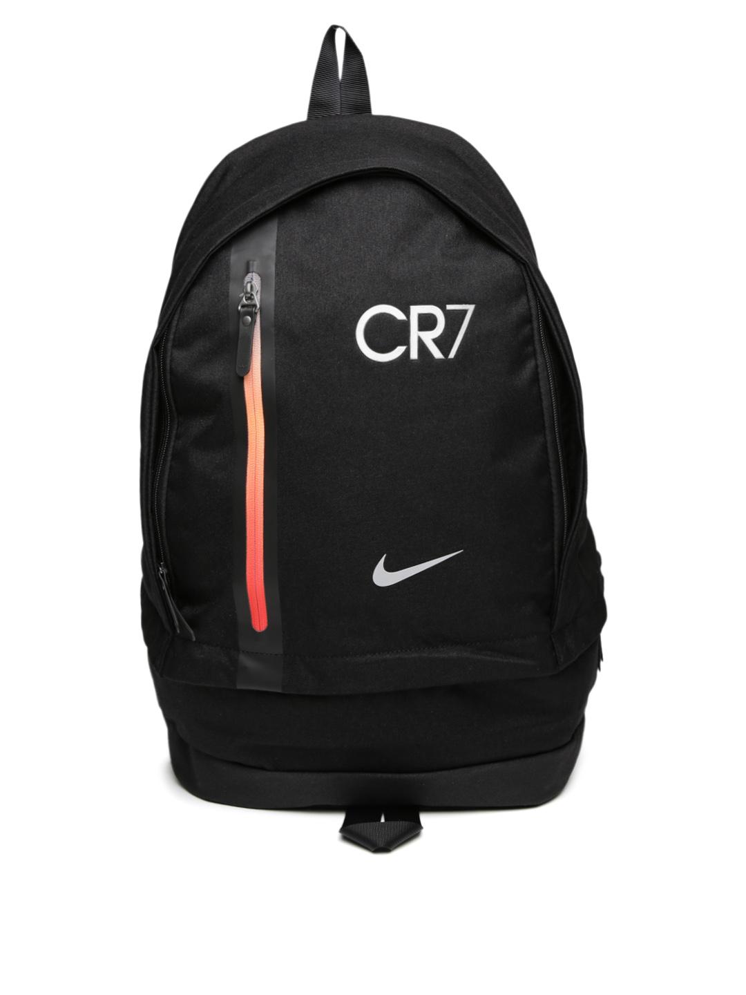 Buy Nike Men Black Grey CR7 Football Backpack Backpacks for