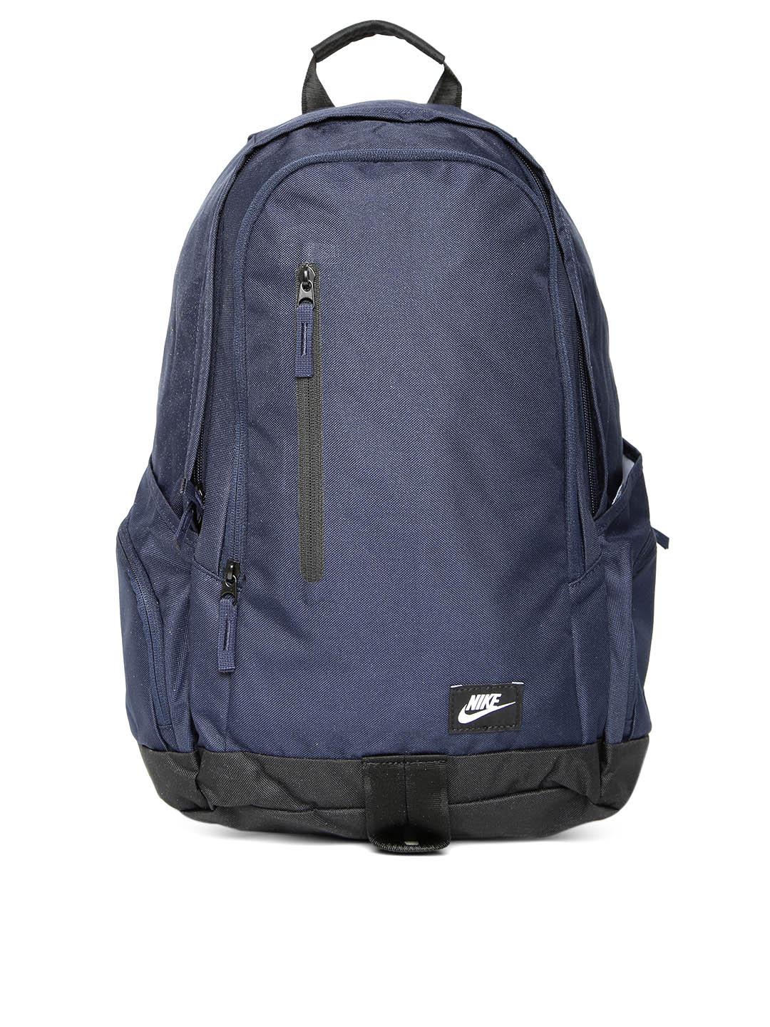 nike all access fullfare backpack dimensions Buy Nike Men Navy Blue All Access Fullfare Solid Laptop Backpack - Backpacks  for Men 1801504