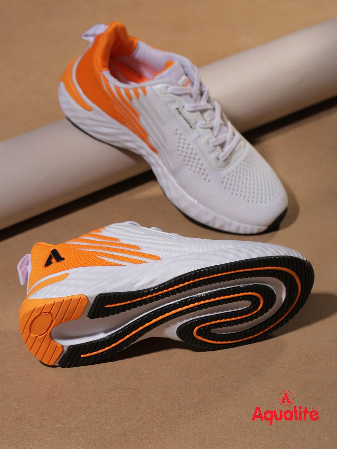 Buy Aqualite Men White Mesh Walking Light Weight Non-Marking Shoes