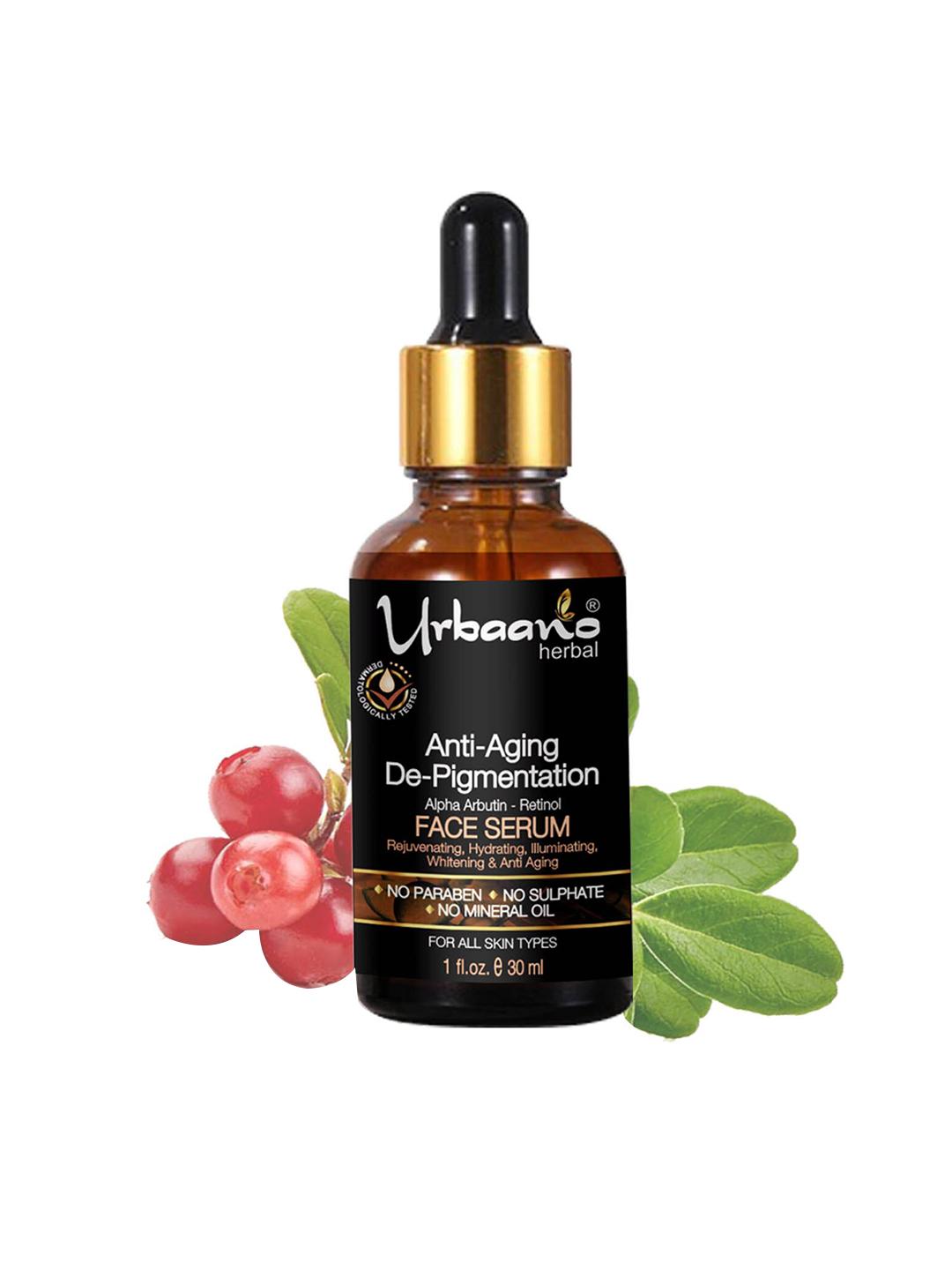 Urbaano Herbal Anti-Aging De-Pigmentation Retinol Alpha Arbutin Face  Serum 30ml