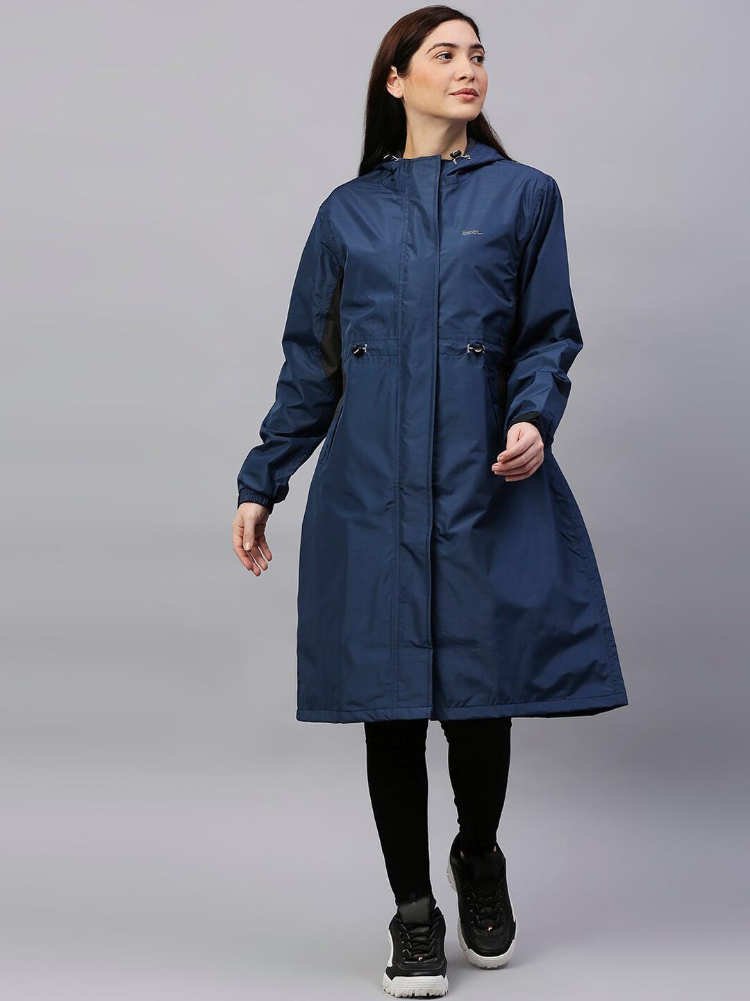 Zeel Raincoat Price Top Ten Raincoat Brands Buy Zeel Women Navy Blue Solid  Rain Jacket Rain Jacket For Women