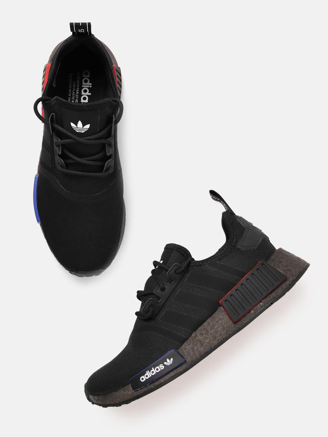 Buy ADIDAS Originals Men Black Solid Woven Design Nmd_R1