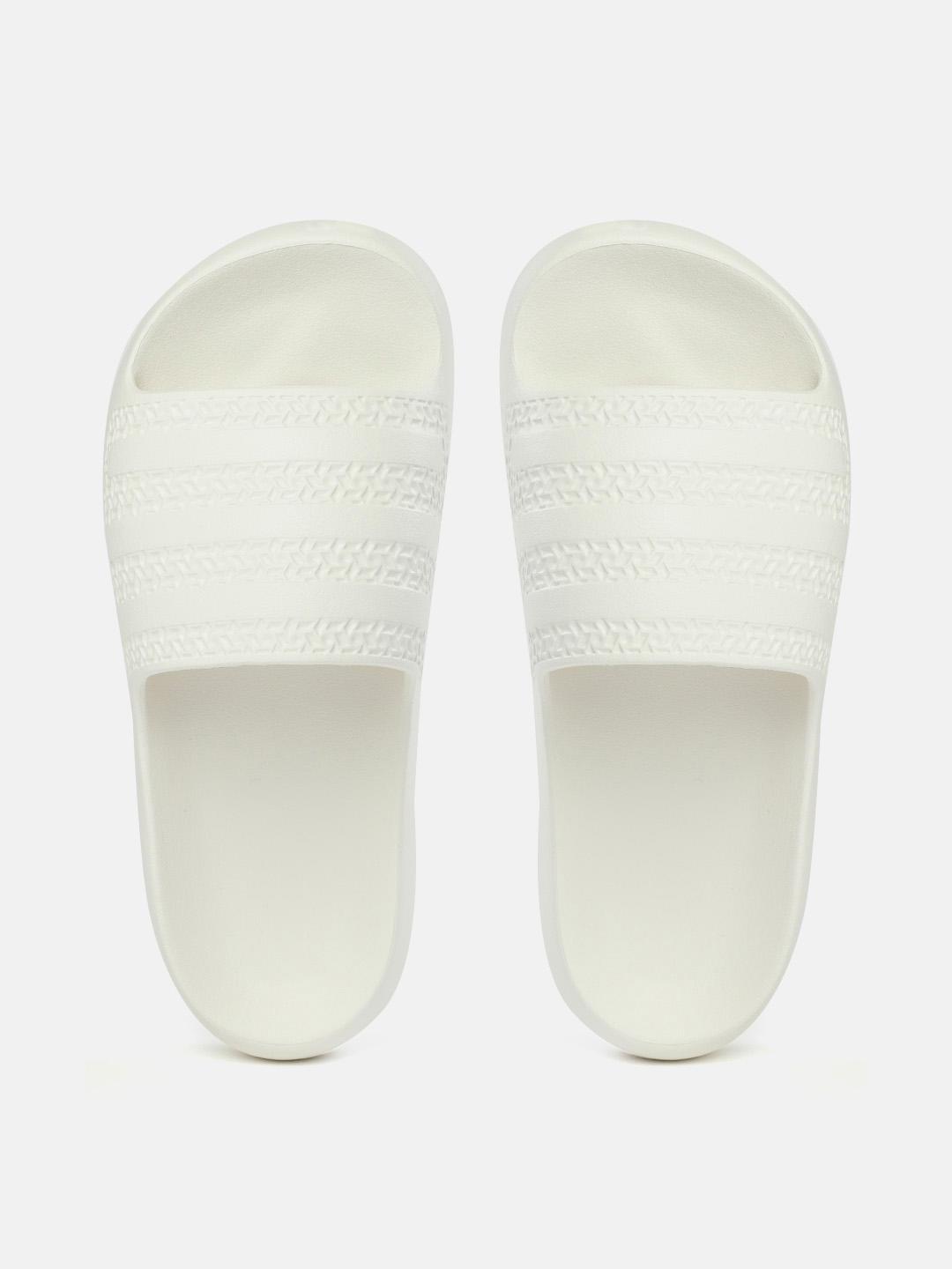 Adélie White Adilette_Aqua_Slides_White_GZ5