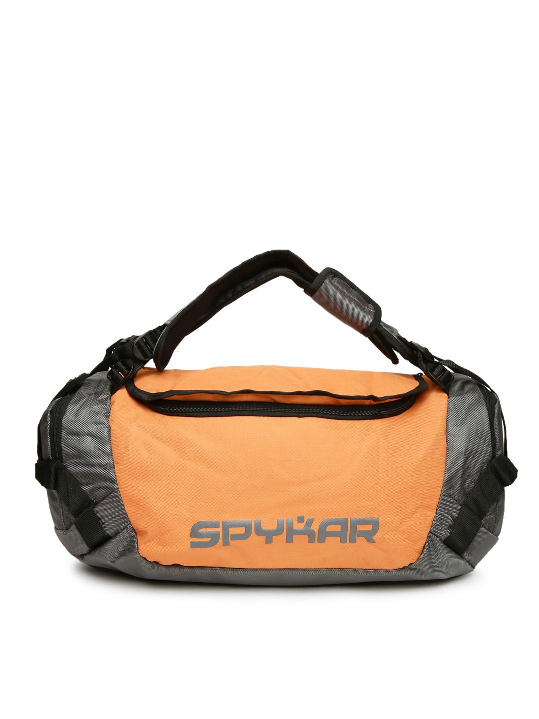 Buy SPYKAR Men Orange Grey Printed Duffel Bag Duffel Bag for