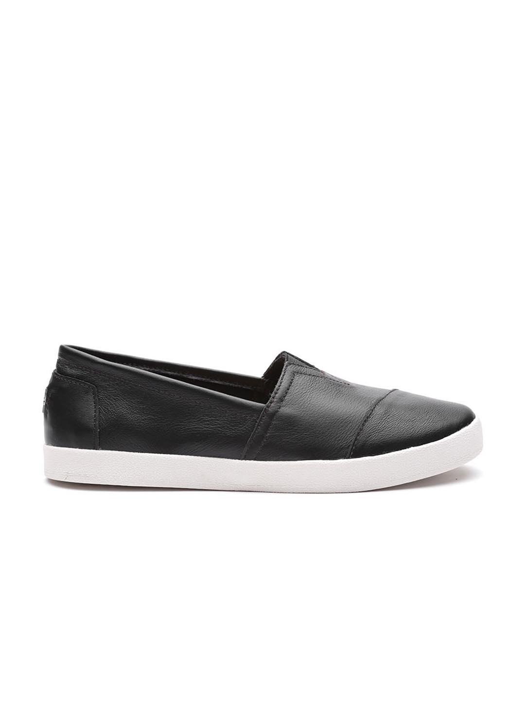 Toms Shoes Black Leather Toms Buy TOMS Women Black Leather Slip-On