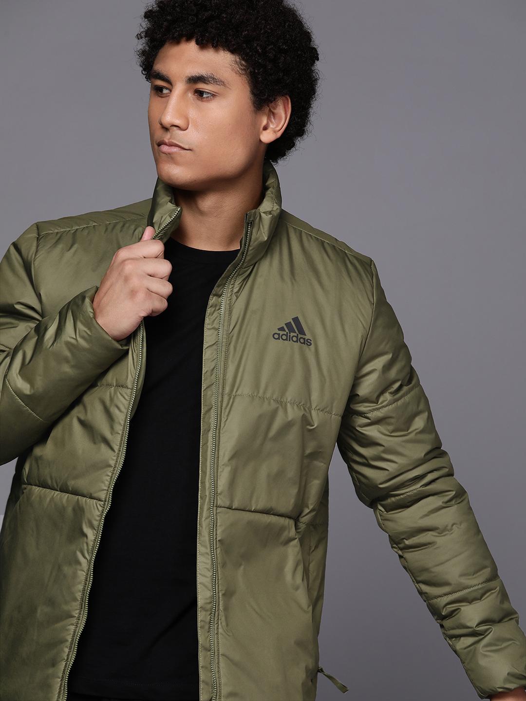Buy ADIDAS Men Olive Green BSC 3-Stripes Insulated Sustainable