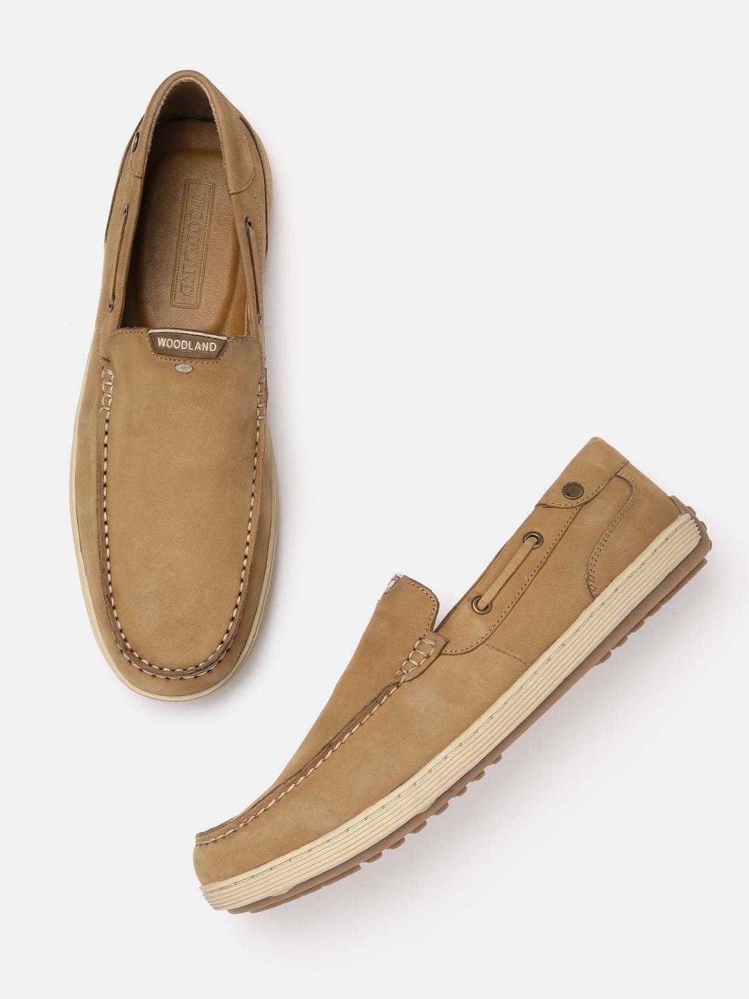 Buy Woodland Men Nubuck Leather Boat Shoes Casual Shoes for Men