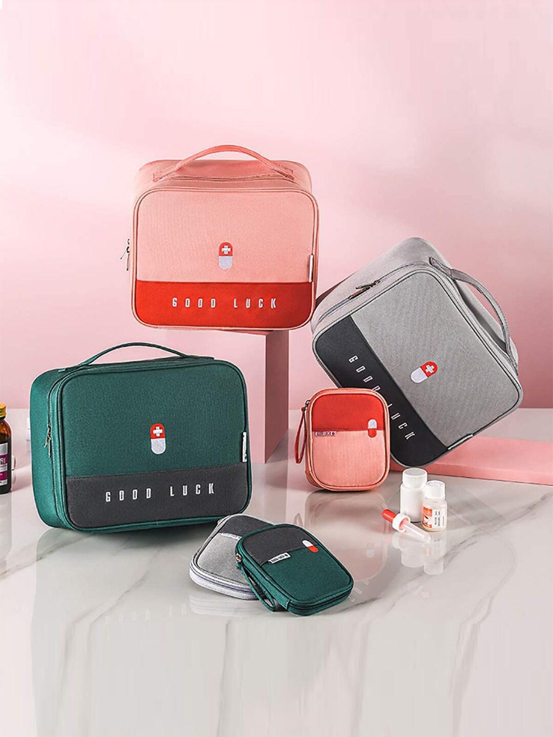 Buy HOUSE OF QUIRK Green Set Of 2 Solid Organisers Medicine Bag