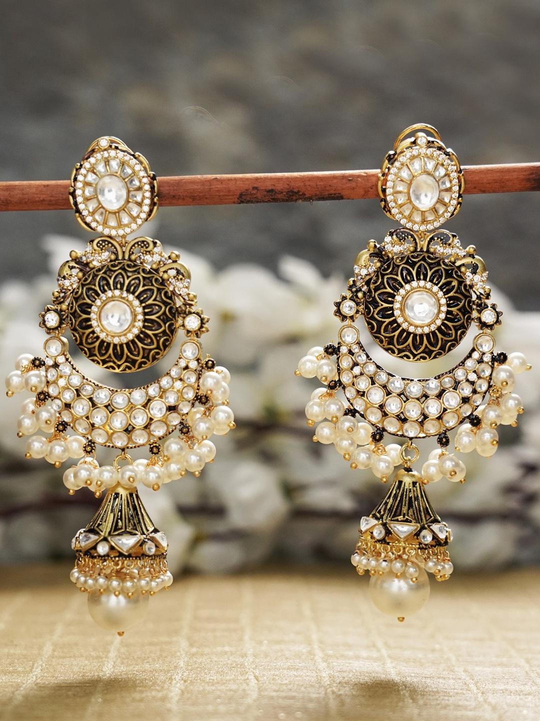 Long Earrings Earrings Design For Lehenga AURAA TRENDS Gold