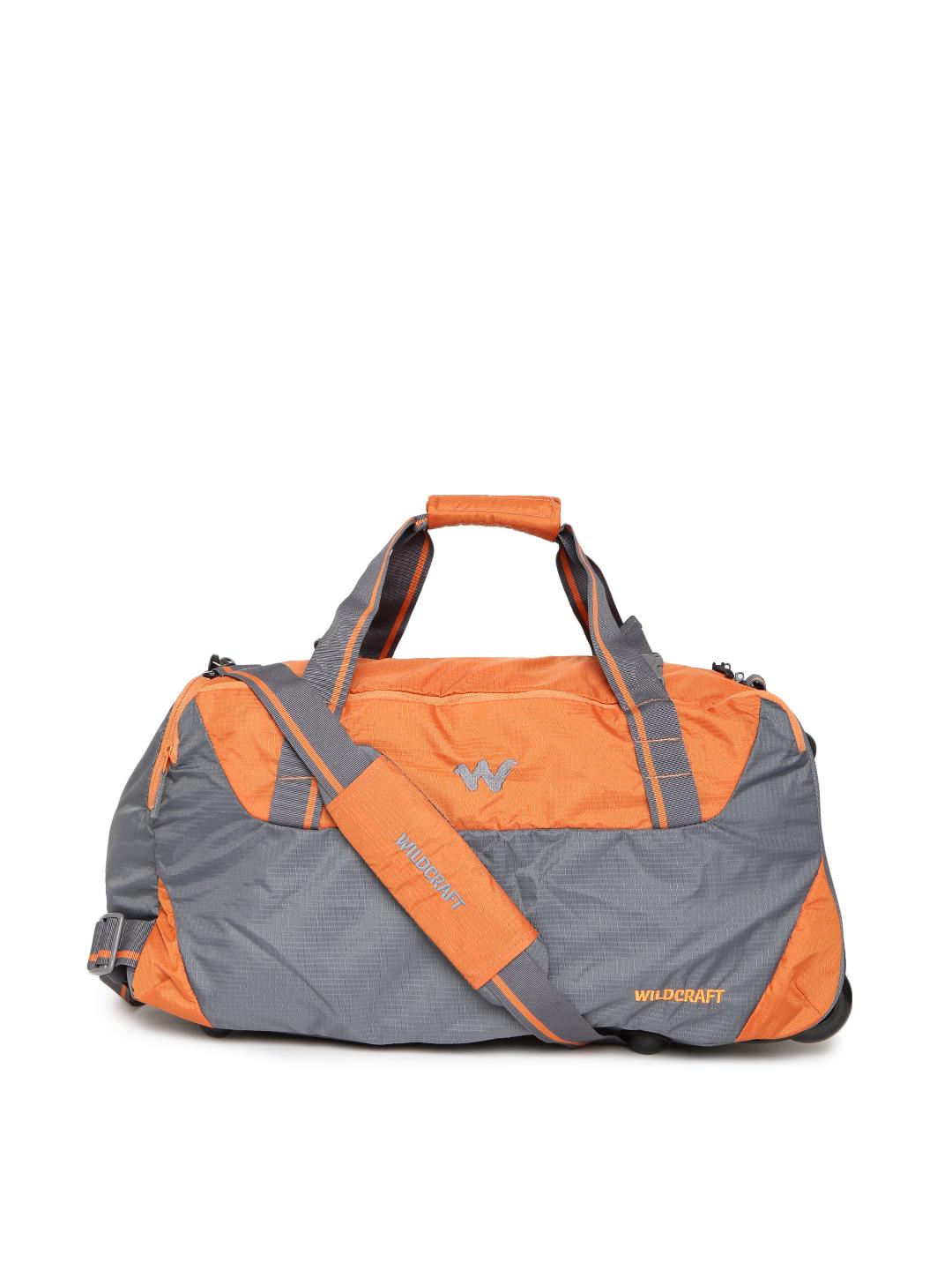 Buy Wildcraft Unisex Orange & Grey Truant Colourblocked Trolley
