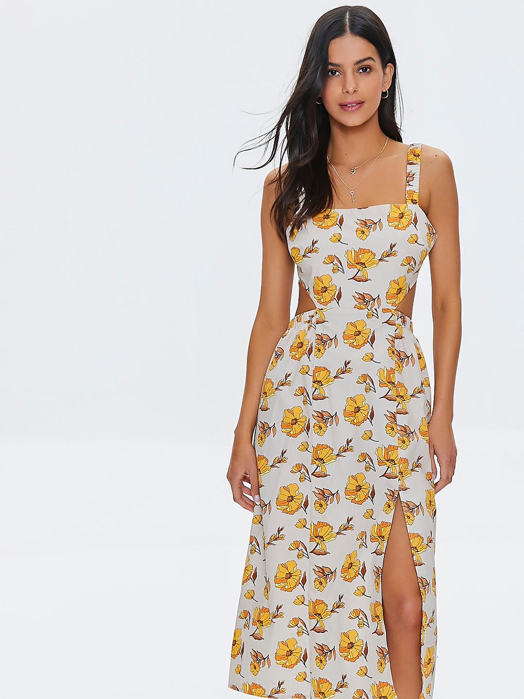 Buy FOREVER 21 Multicoloured Floral Styled Back A-Line Midi Dress - Dresses for Women 18722076 | Myntra Buy FOREVER 21 Multicoloured Floral Styled Back A-Line Midi Dress - Dresses for Women 18722076 | Myntra