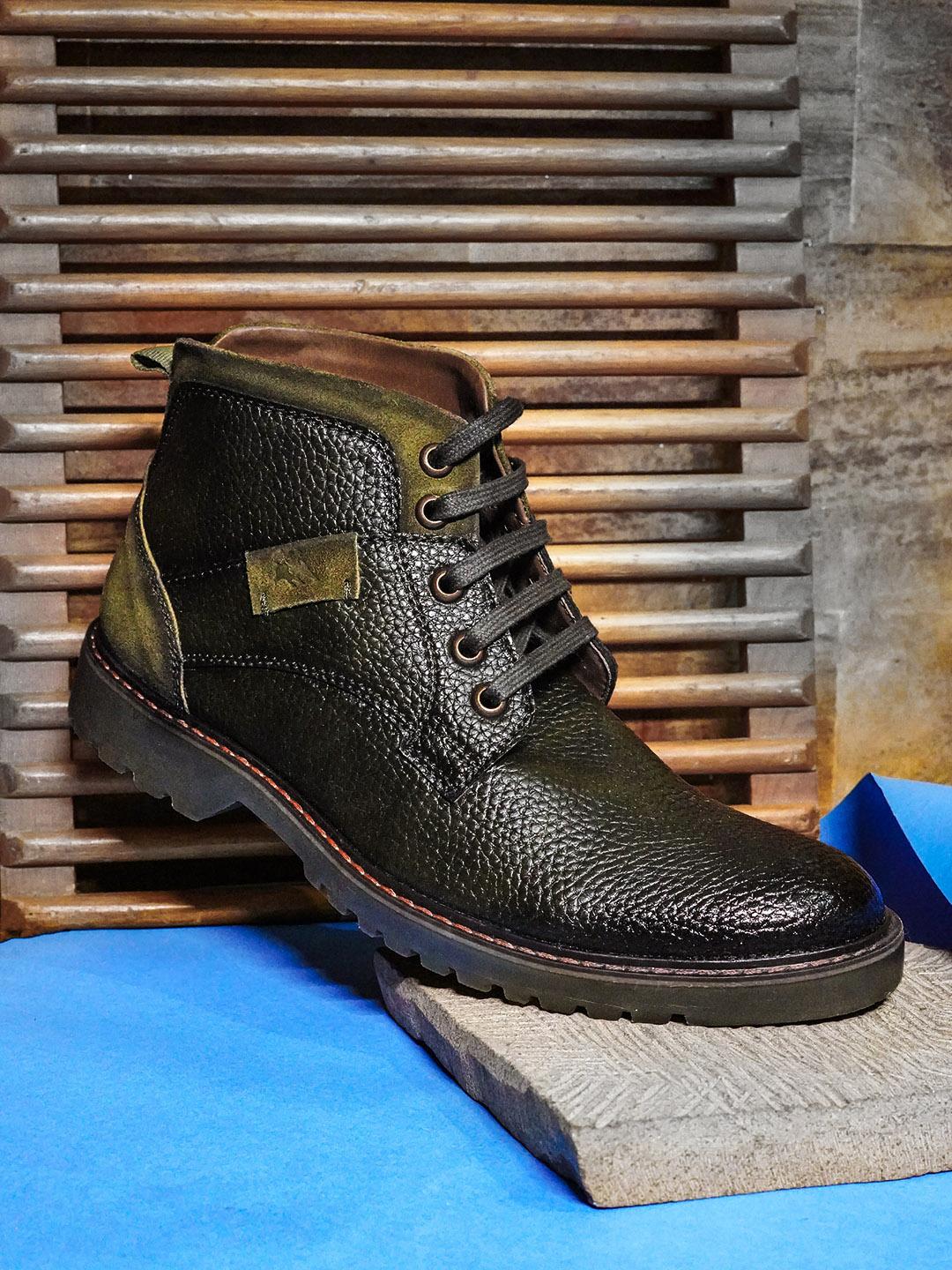 Buy Buckaroo Men VALDEMAR Textured Vegan Leather Mid-Top Boots