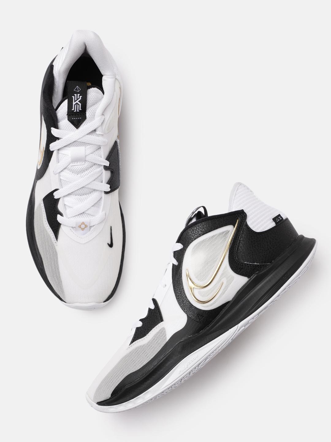 Buy Nike Men White & Black Textured Kyrie Low 5 EP Regular