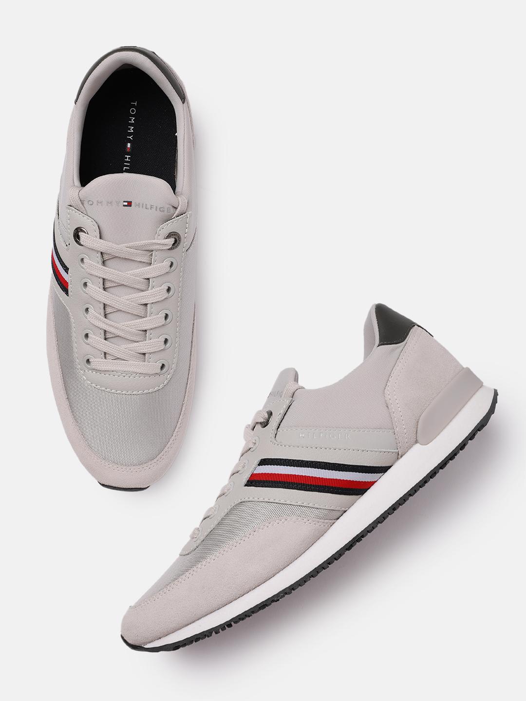 Mens Sneakers Iconic Tommy Hilfiger Shoes Tommy Hilfiger Men Grey
