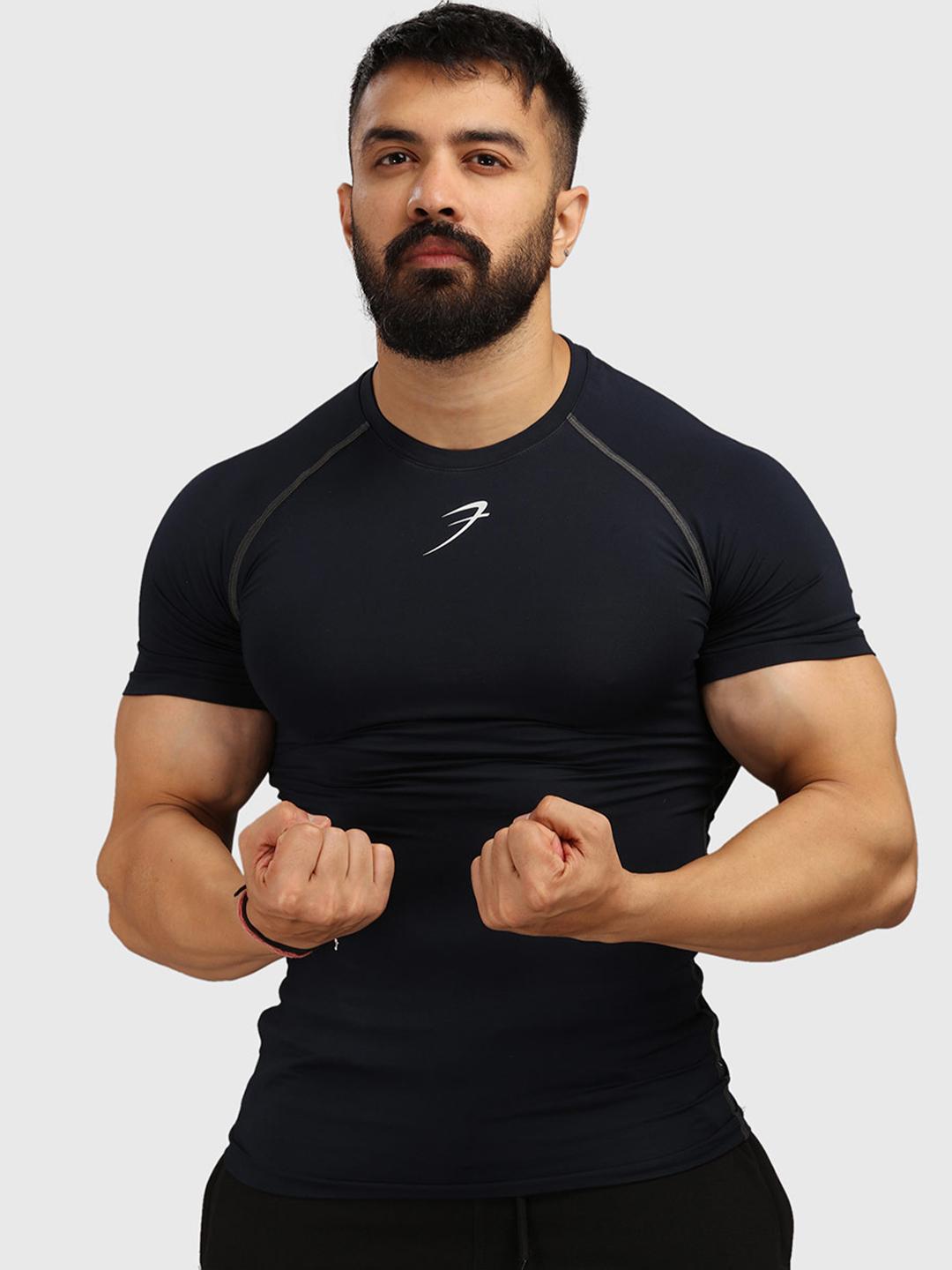 FUAARK Men Compression Fit Sweat-Wicking T-shirt