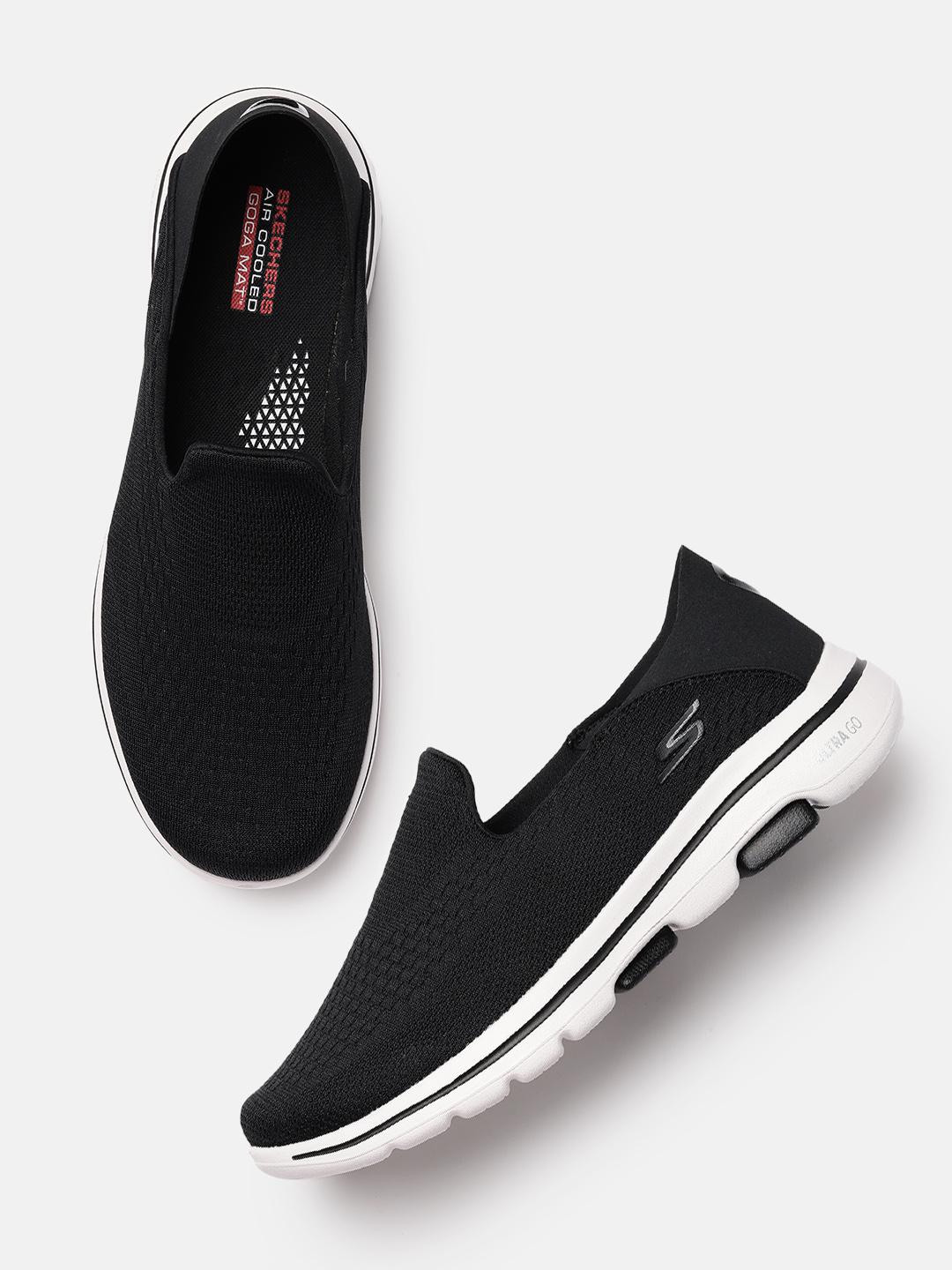 Buy Skechers Men Black GO WALK 5- JETTER Walking Non-Marking Shoes