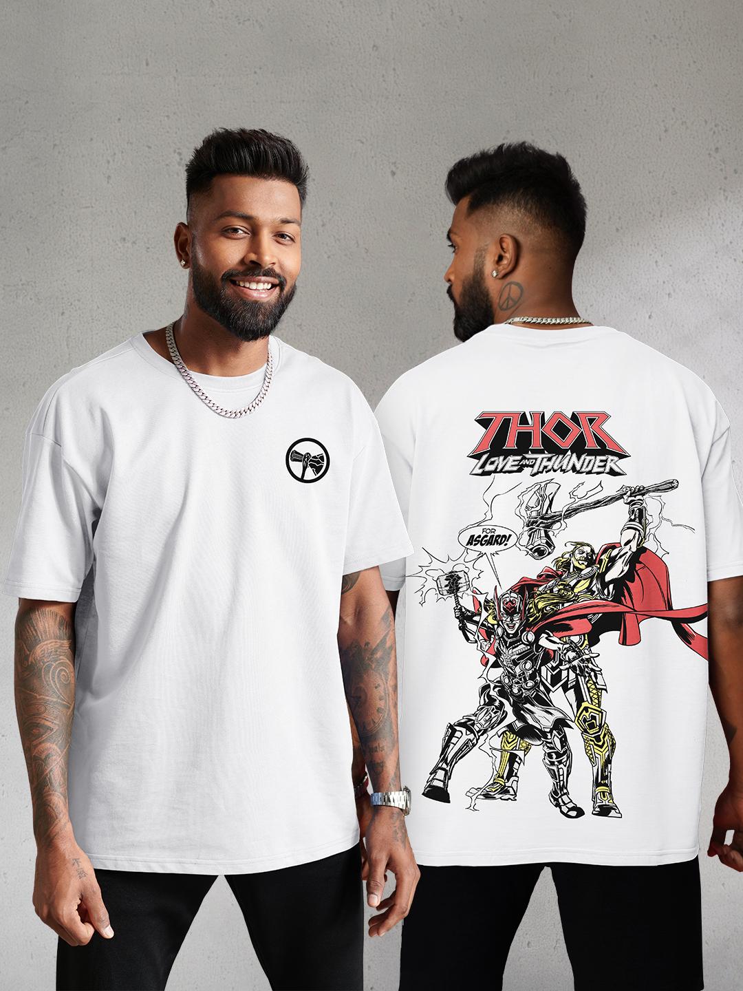 Buy The Souled Store Men Oversized Thor White Tshirts - Tshirts
