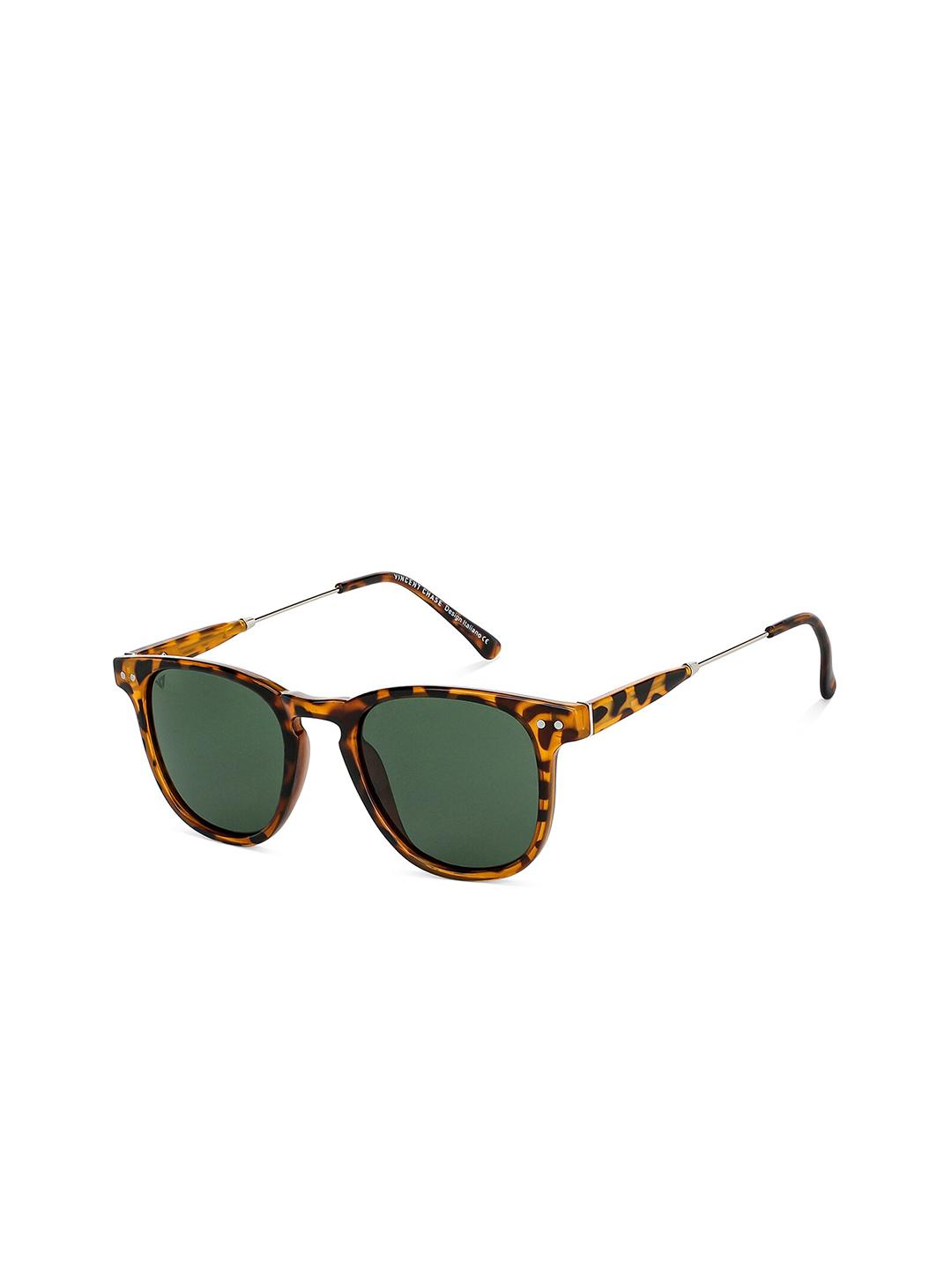 Buy Vincent Chase by Lenskart Unisex Green Lens Brown Round
