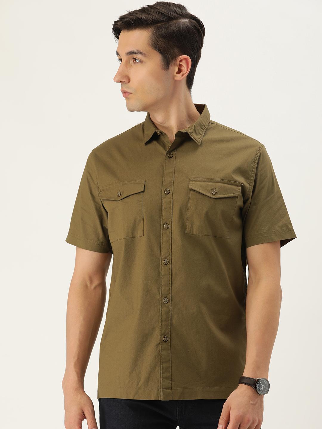 Forever 21 Men's Casual Knit Shirt – Short Sleeve Textured Geometric Pattern Top