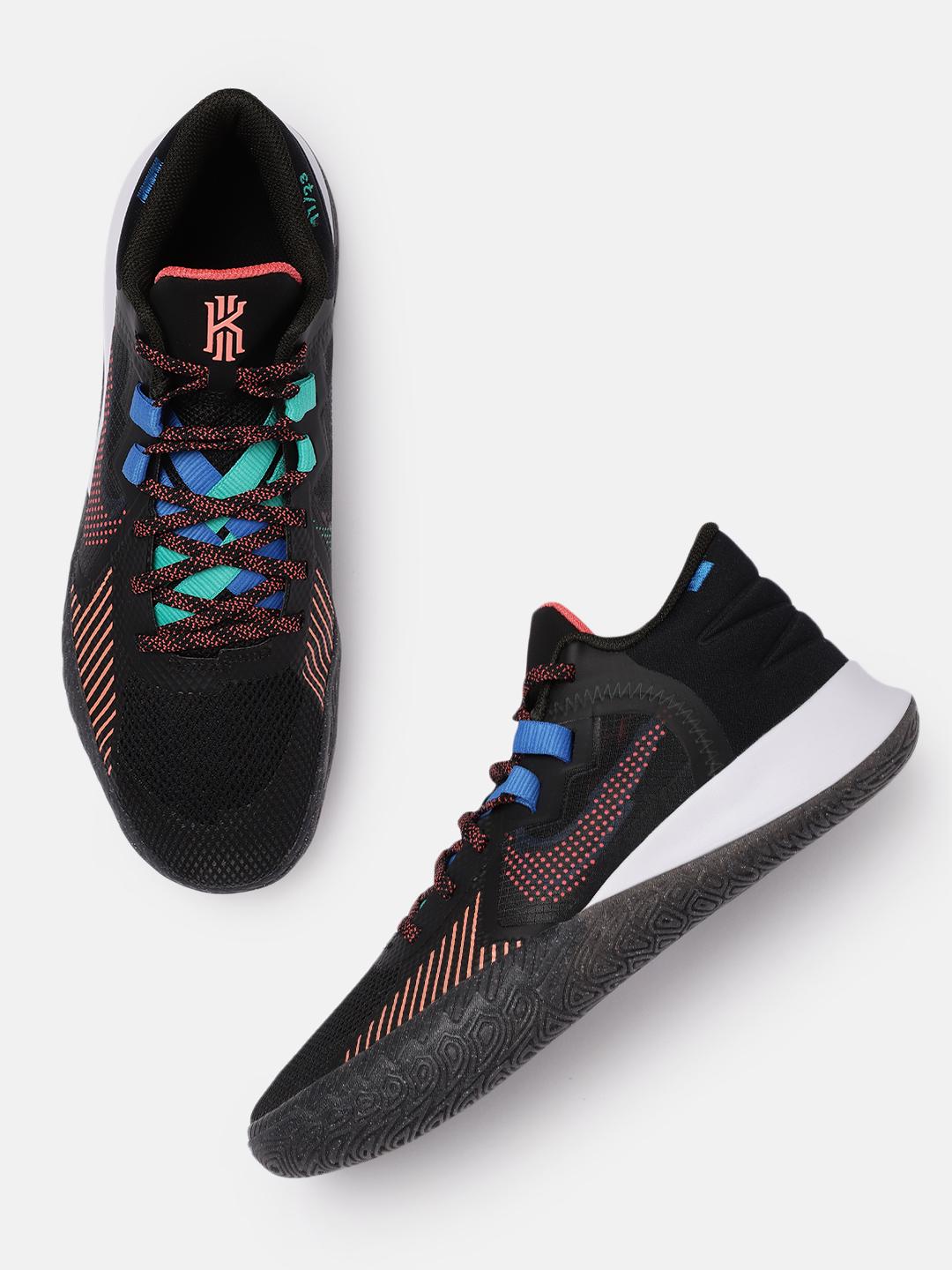 Buy Nike Men Black Solid Kyrie Flytrap Zoom Air Regular