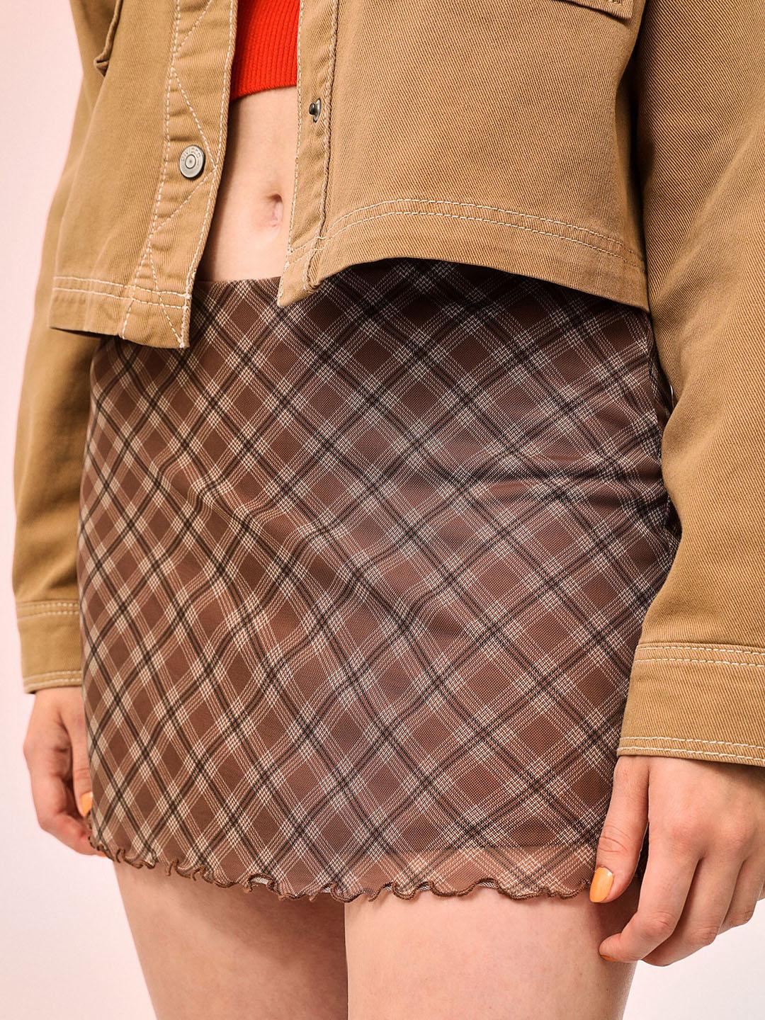 ANDMARY Holly mini skirt brown S ANDMARY Holly mini skirt brown