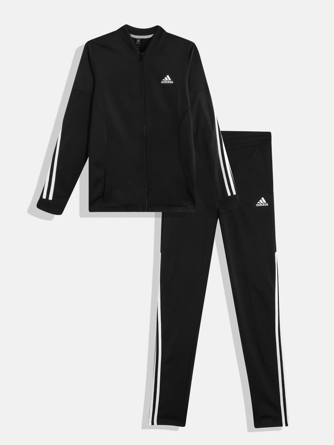 Buy ADIDAS Girls Black Solid Tracksuit Tracksuits for Girls