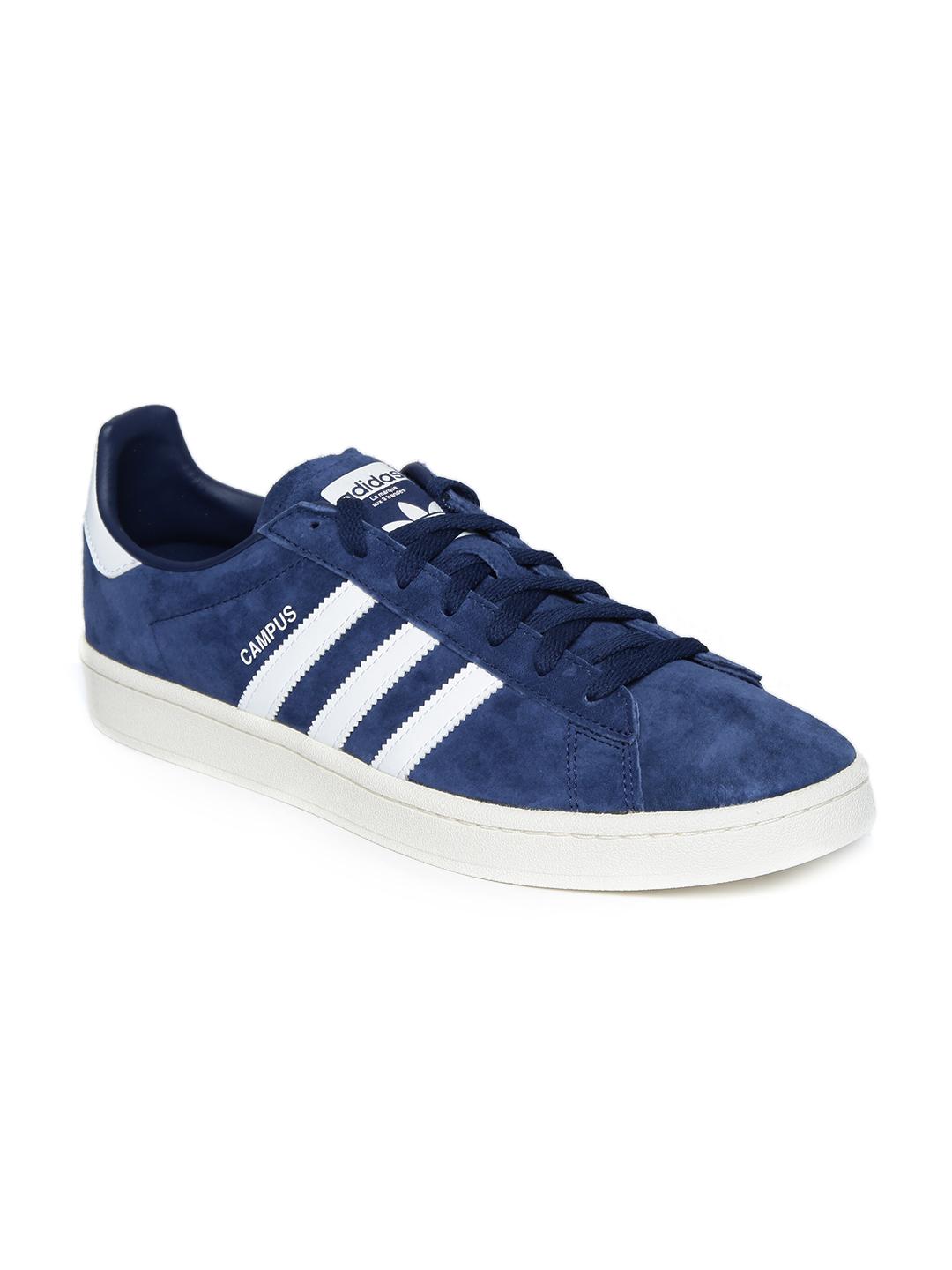 Buy ADIDAS Originals Men Navy Blue Campus Nubuck Sneakers Casual