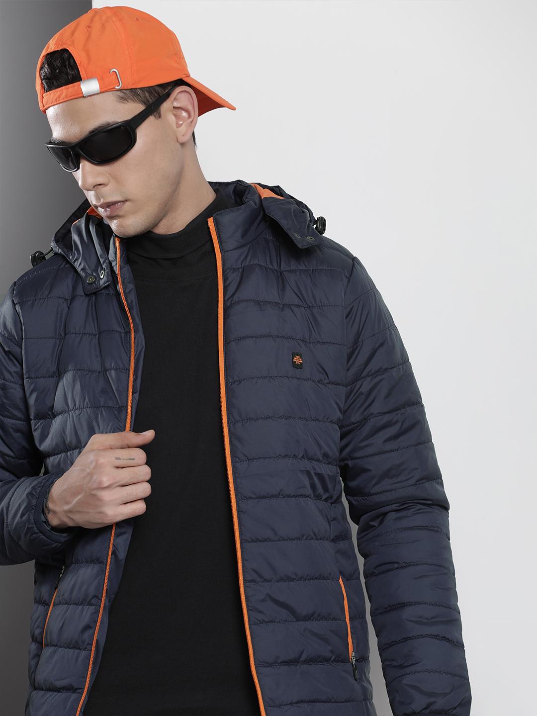 Buy The Indian Garage Co Men Zip-Front Puffer Jacket with