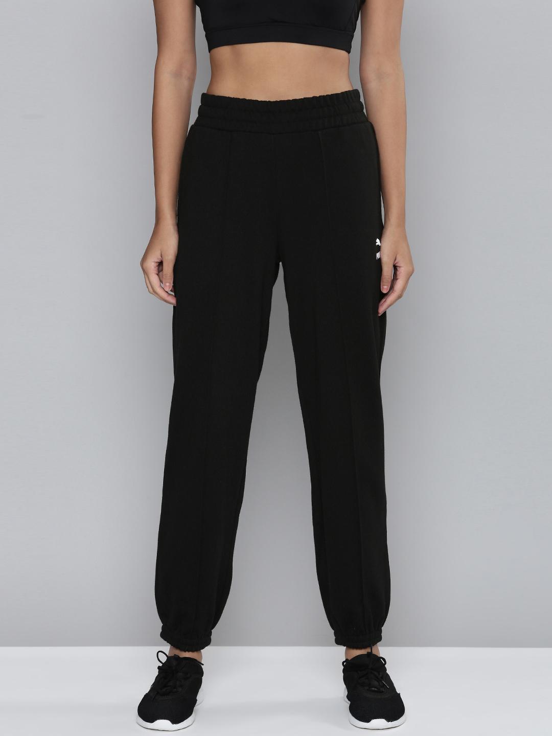ウェア Logo Anywhere Pants Buy Puma Women Classics Black Brand Logo Embroidered Relaxed