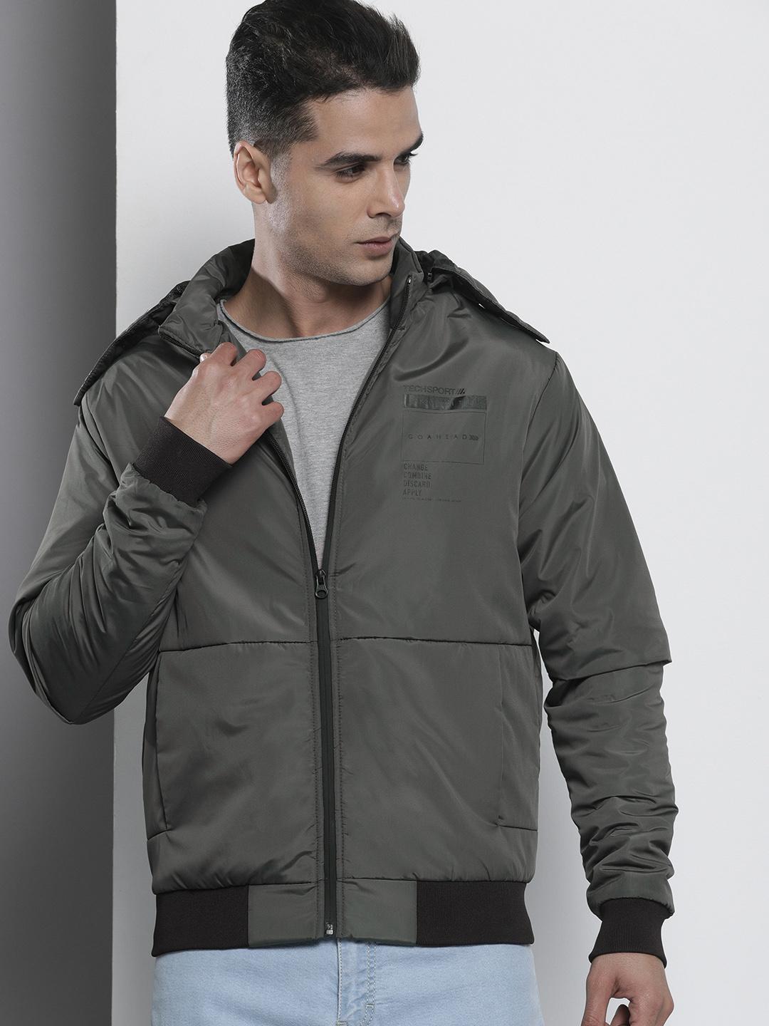 Buy The Indian Garage Co Men Zip-Front Bomber Jacket with