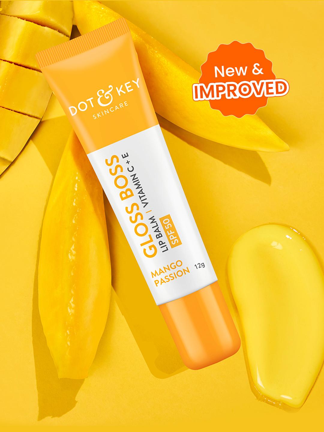 DOT & KEY Gloss Boss Vitamin C+E Tinted Lip Balm SPF 50 12g Mango