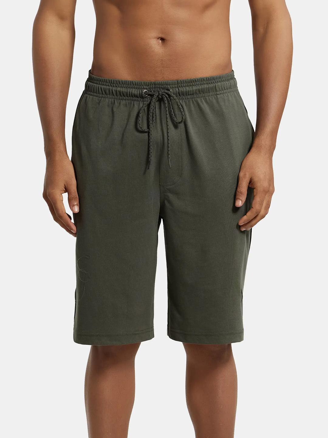 Buy Jockey Combed Cotton Rich Shorts with Side Pockets-9426