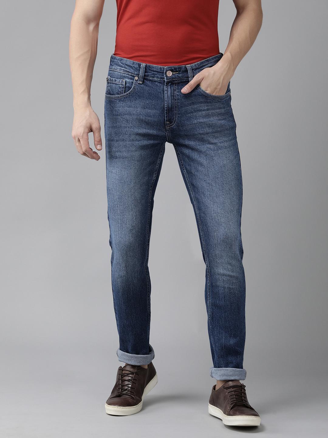 Buy SPYKAR Men Slim Fit Low-Rise Heavy Fade Stretchable Jeans