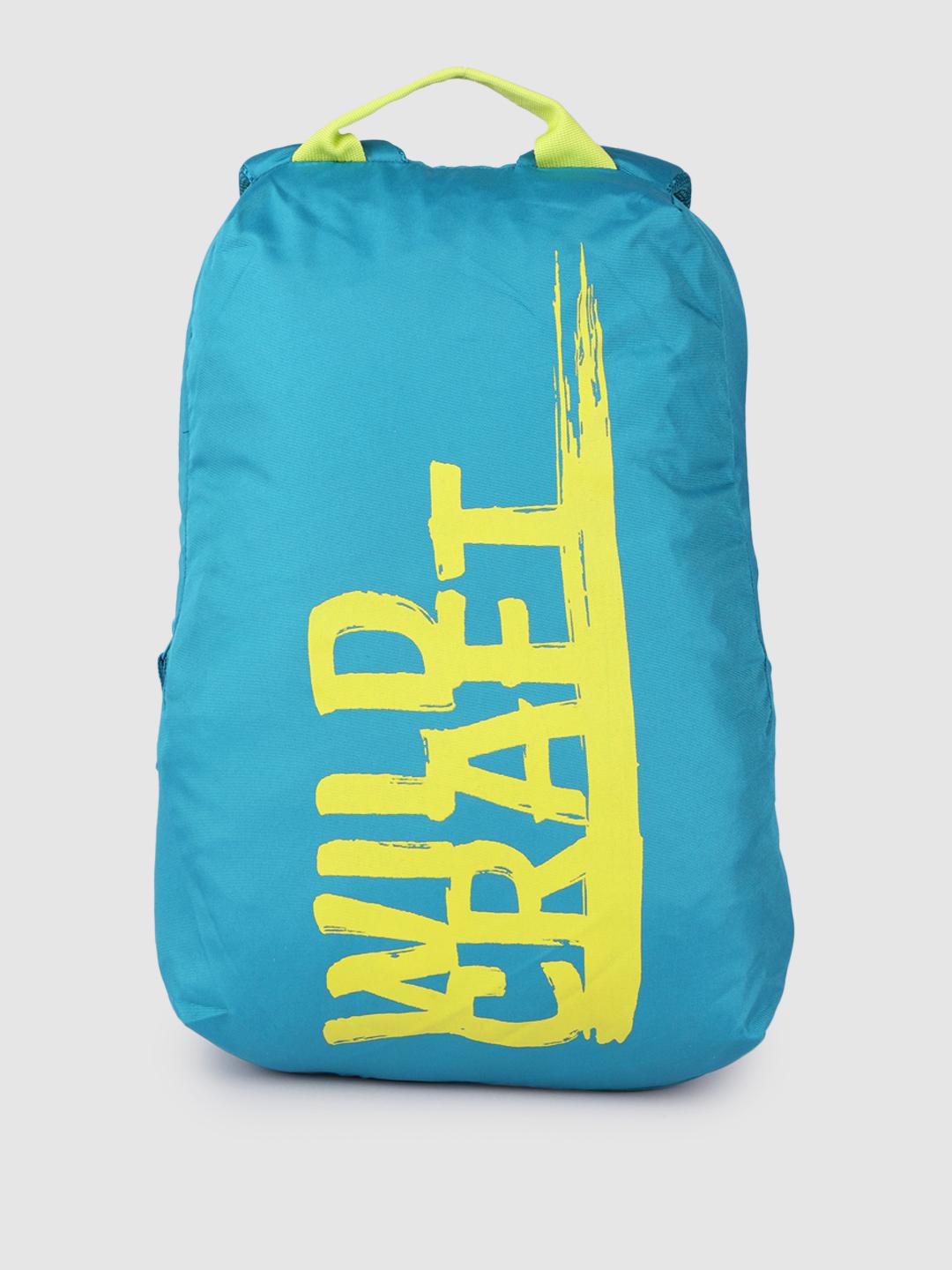 Buy Wildcraft Unisex Teal Blue & Lime Green Brand Logo Print