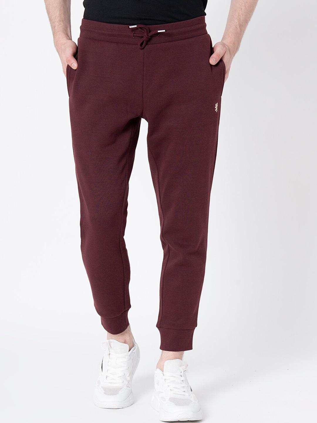 Buy Red Tape Men Maroon Solid Joggers Track Pants for Men