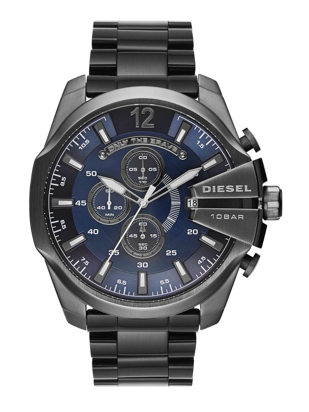 Buy DIESEL Men Gunmetal-Toned Analogue Watch DZ4329 - Watches for