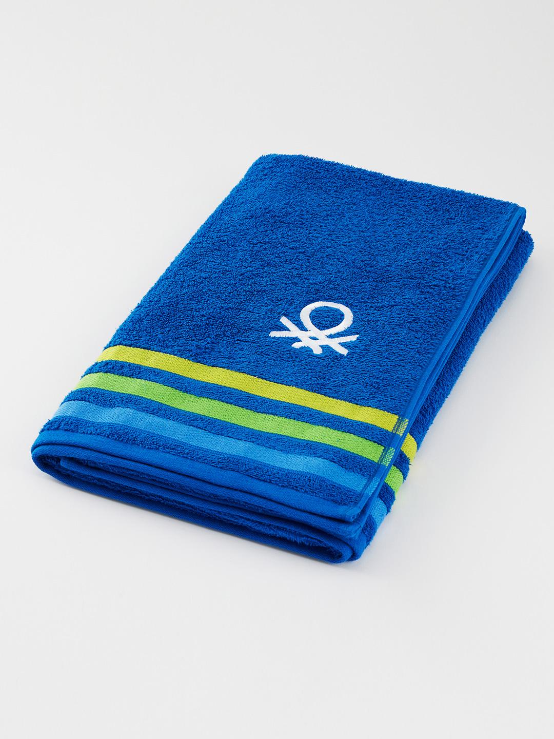United Colors Of Benetton Handtuch – 50x90 Cm, Bio-Baumwolle, 450 G/m², Blau, OEKO-TEX