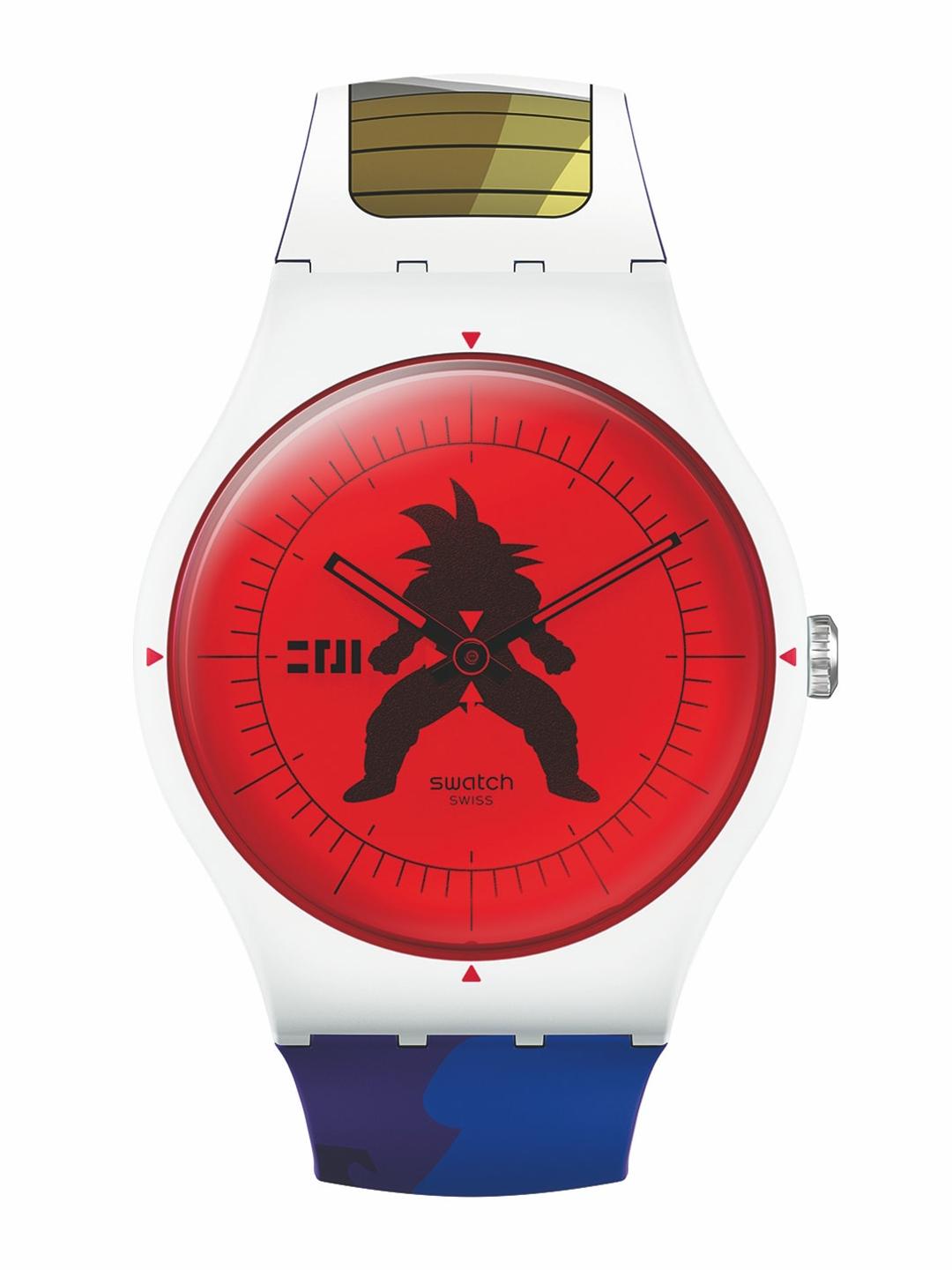 Buy Swatch Unisex Patterned Dial & Straps Vegeta X Swatch Analogue
