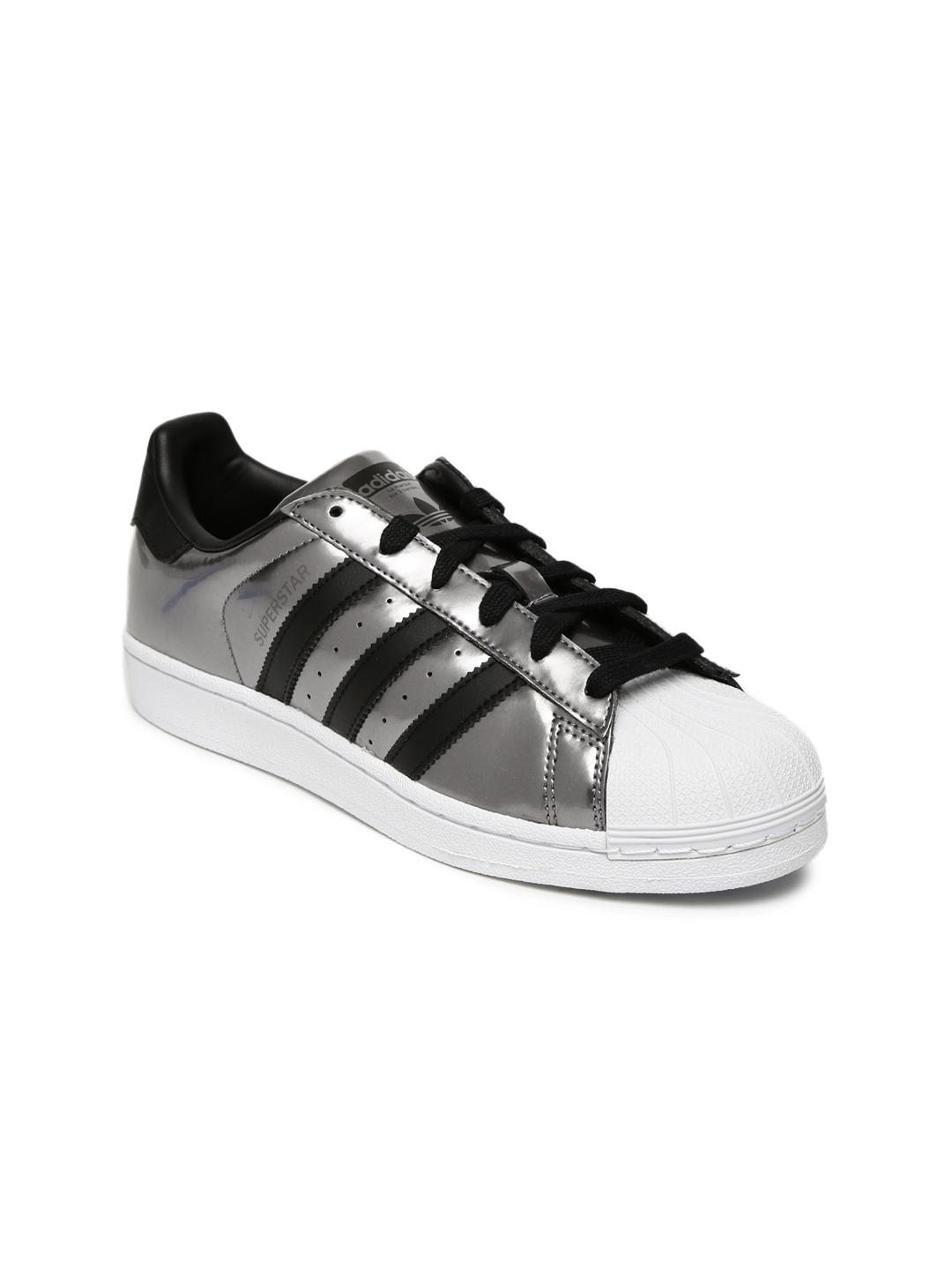 Buy ADIDAS Originals Women Silver-Toned Superstar Sneakers - Casual Shoes  for Women 1989333 | Myntra