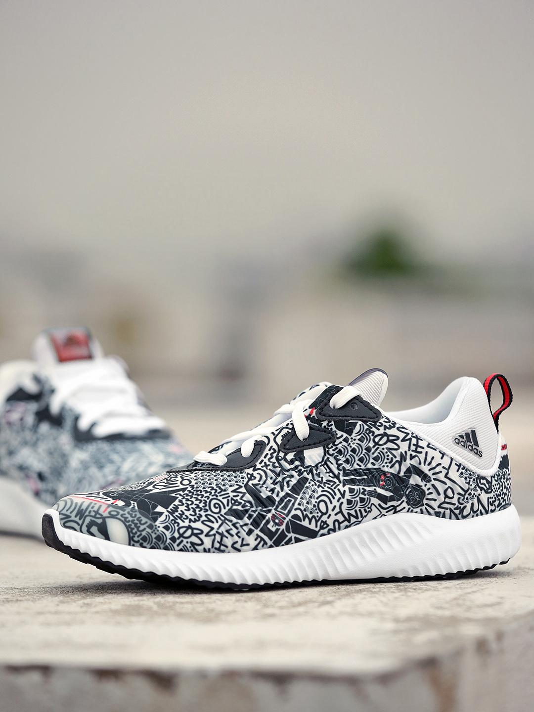 Buy ADIDAS Kids White Black Alphabounce Star Wars J Printed