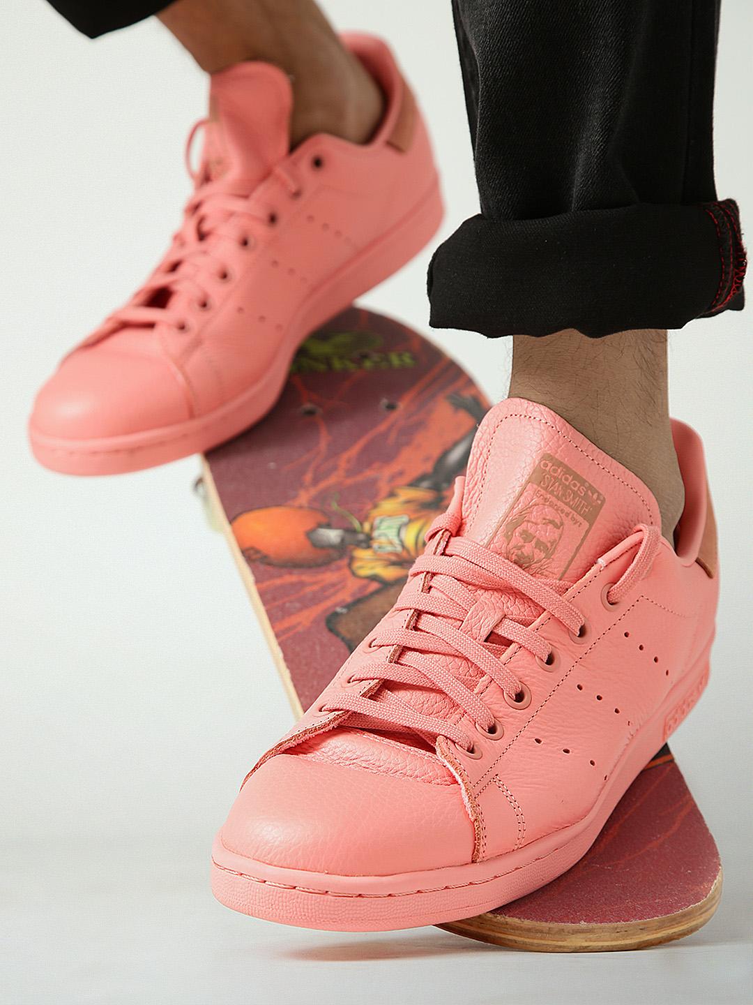 adidas gazelle silver green womens adidas Originals Stan Smith 'Signal Coral' main image 0