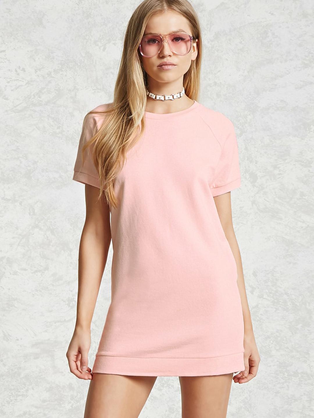forever 21 pink shirt dress Buy Forever 21 Pink Loose Fit T-Shirt Dress for Women Online @ Tata CLiQ