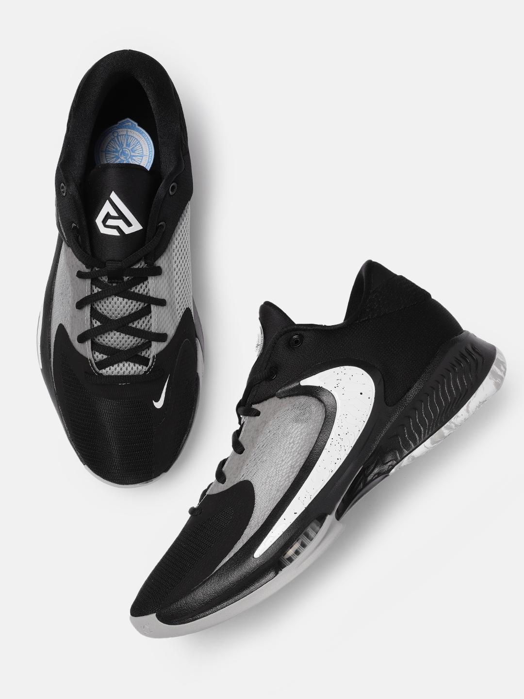 Buy Nike Men Black ZOOM FREAK 4 Basketball Shoes - Sports Shoes
