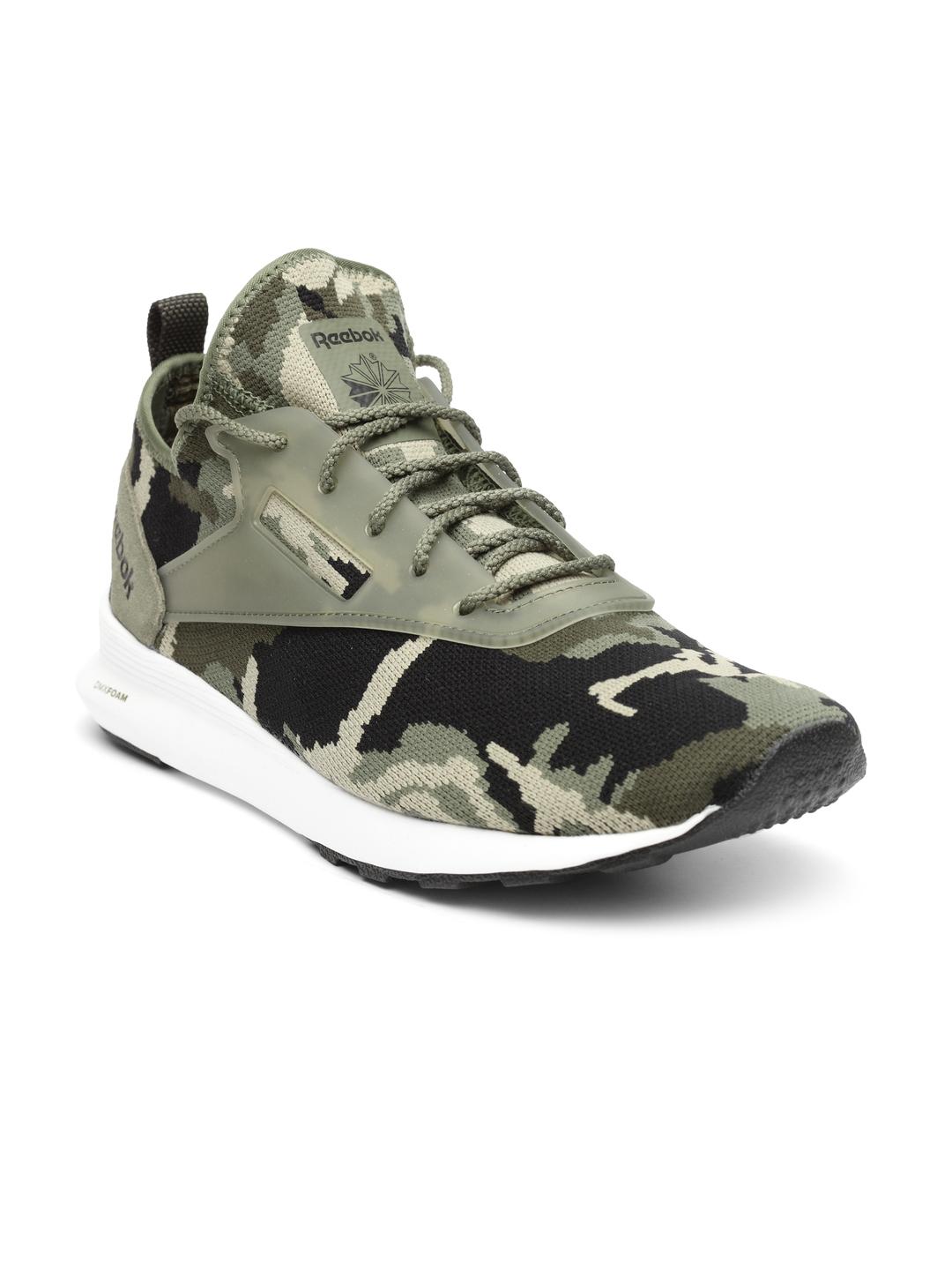 Buy Reebok Classic Men Green ZOKU Runner MF Camouflage Pattern