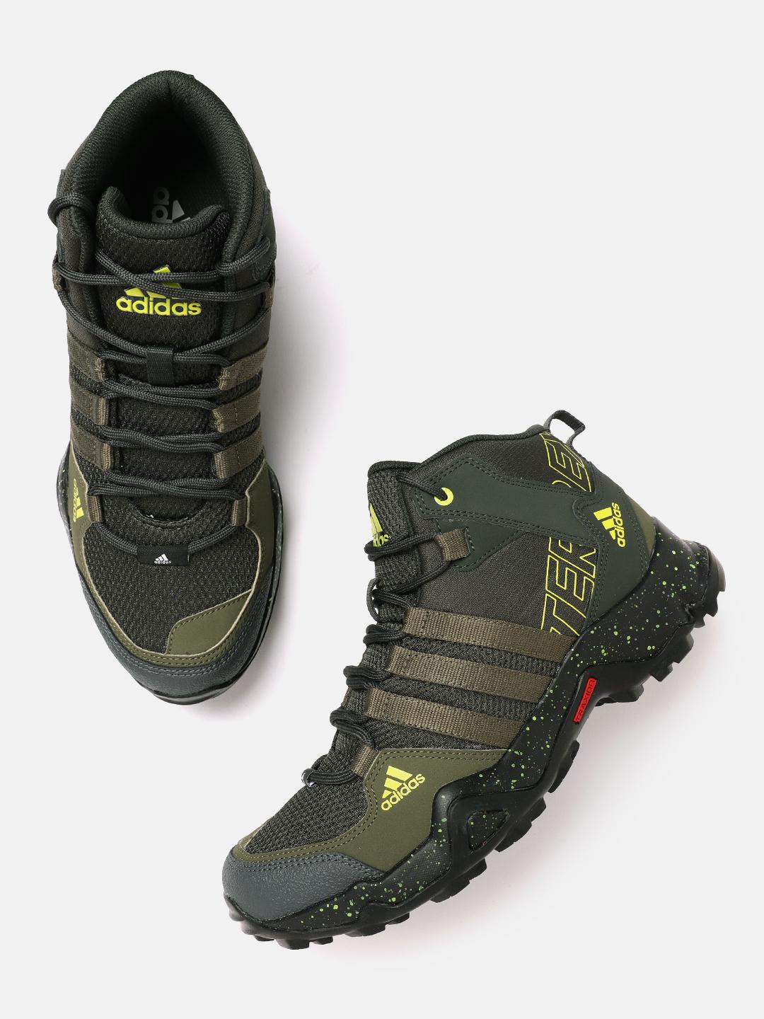Buy ADIDAS Men Woven Design Mid-Top Trail Stormex Trekking Shoes