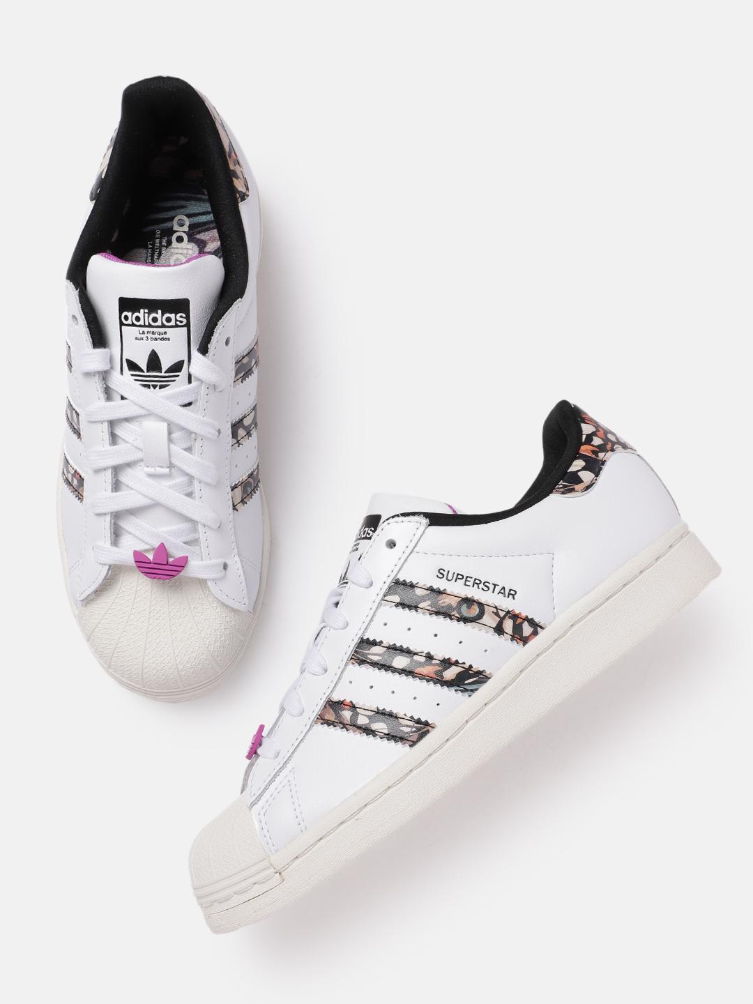 Adidas Sneaker Adidas Superstar Black And White Pattern Men Black