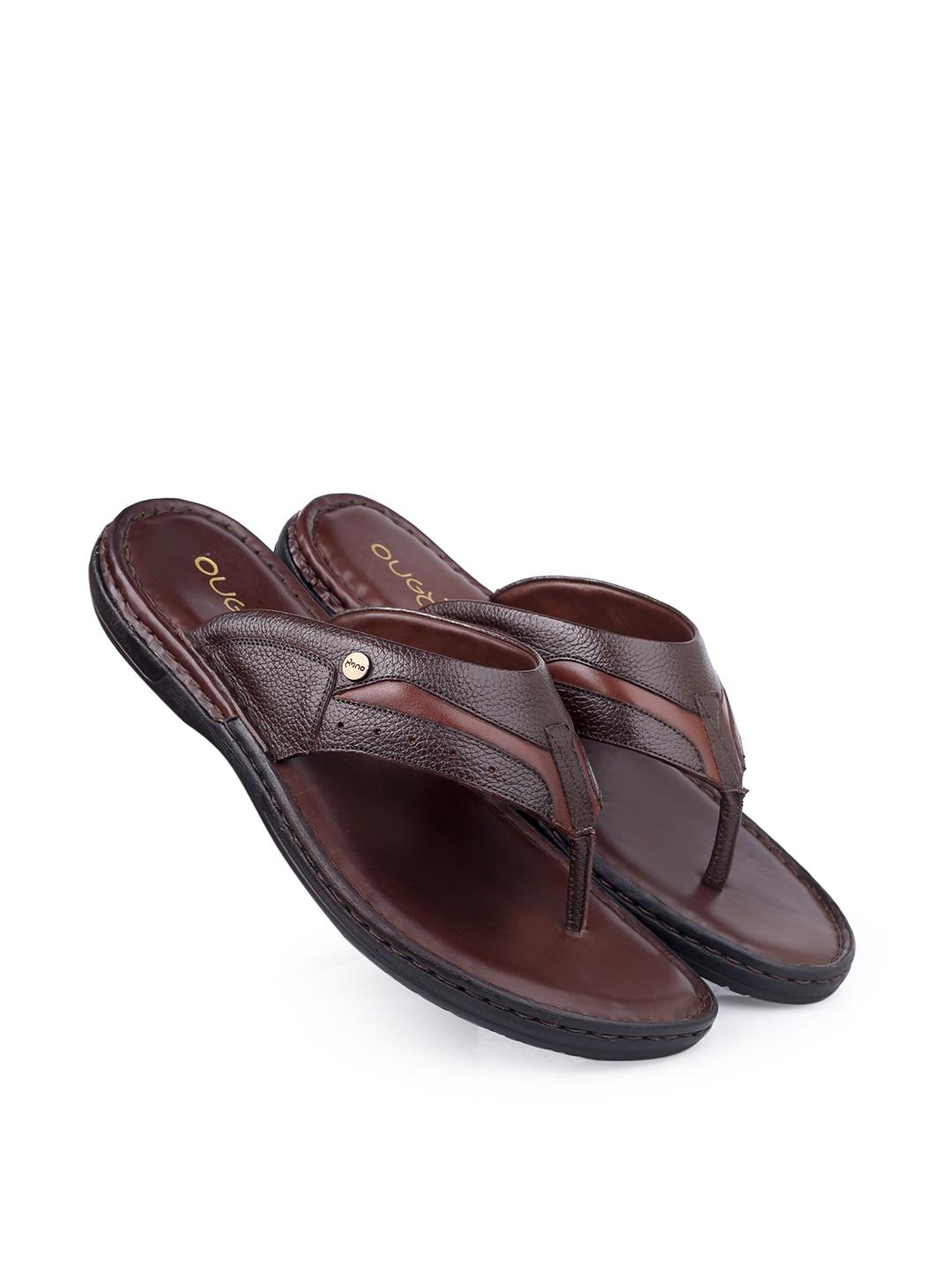 [新品］ SLIPPER ブラウン one8 Men Select By Virat Kohli Men's Slip-on Chappals