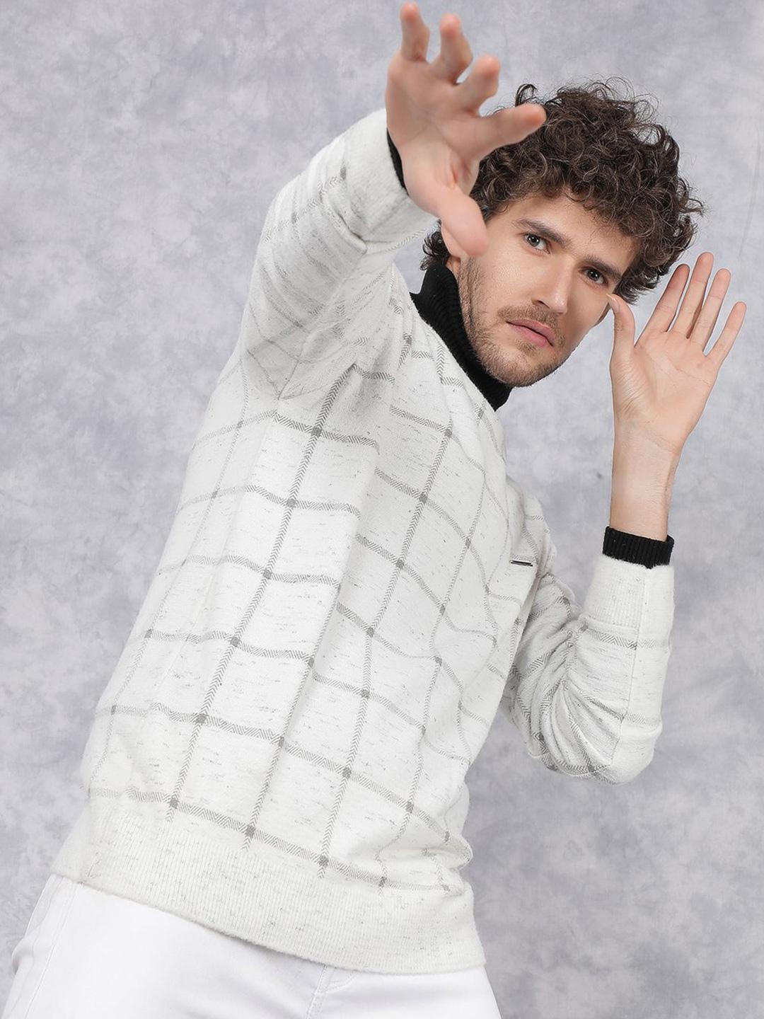 Crimsoune Club Men Checked Pullover
